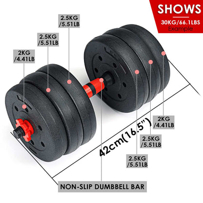 Dumbells barbel 30kg