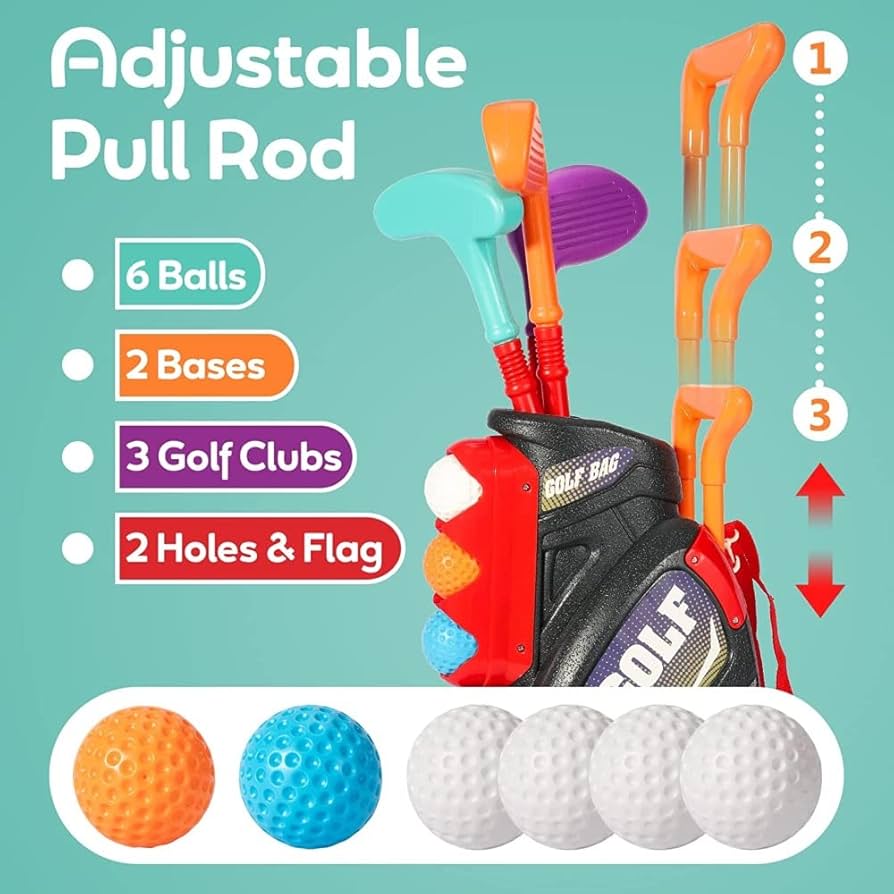Kids Golf Kit w/Mobility Cart
