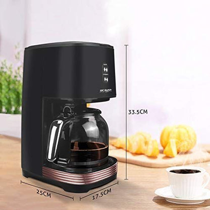 Retro filter coffee machine with permanent filter