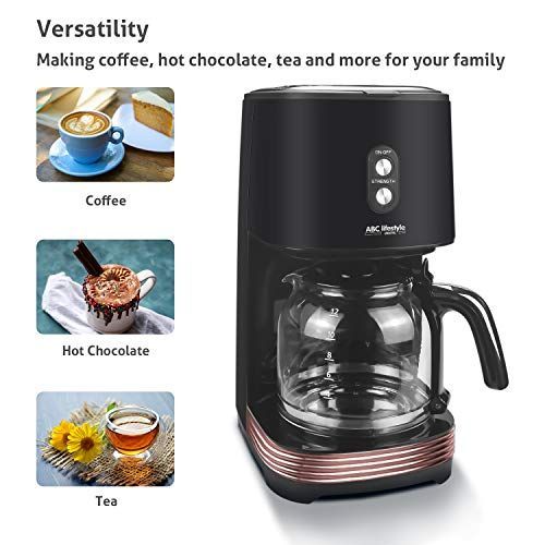 Retro filter coffee machine with permanent filter