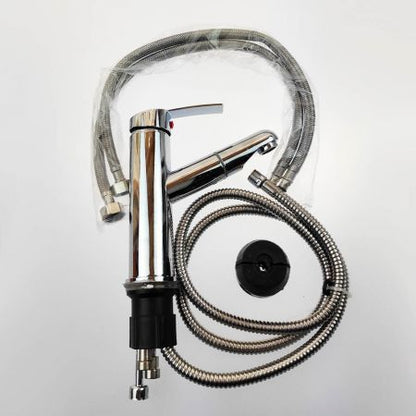 Standing Faucet With Pull-Out Long Hose