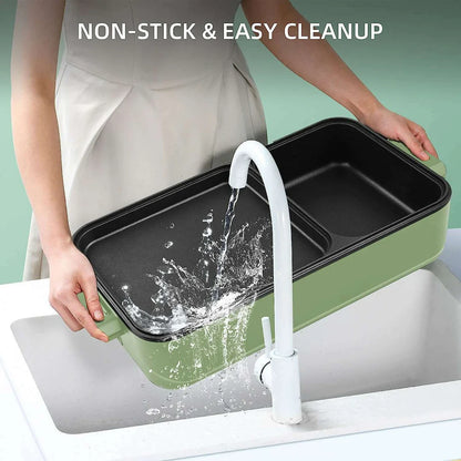 AudeCook 2 In 1 Griddle and Hot Pot