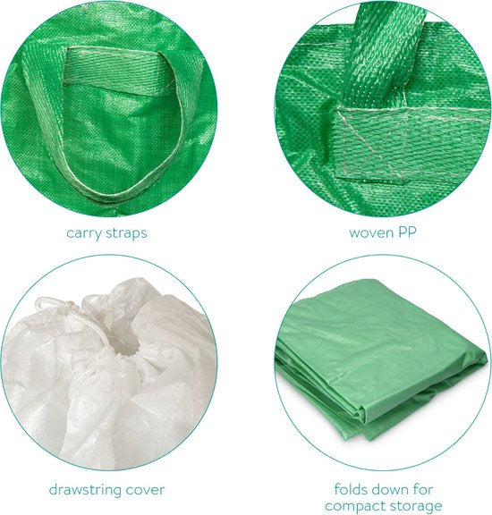 Navaris reusable garden trash bag 250 liters - Set of 3