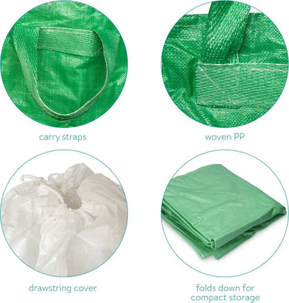 Navaris reusable garden trash bag 250 liters - Set of 3