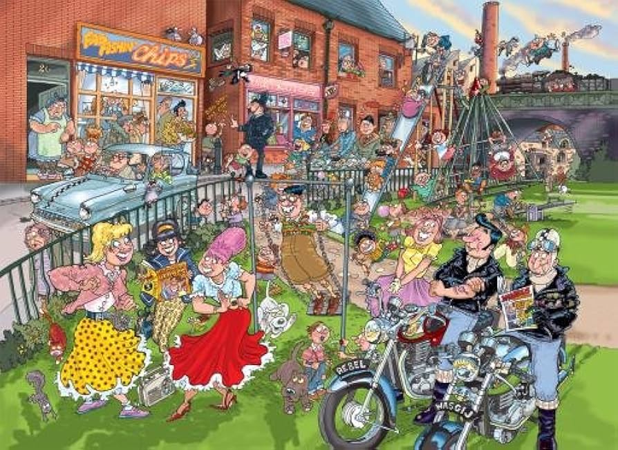 Jumbo Wasgij Original Puzzle how times have changed 1000Pcs