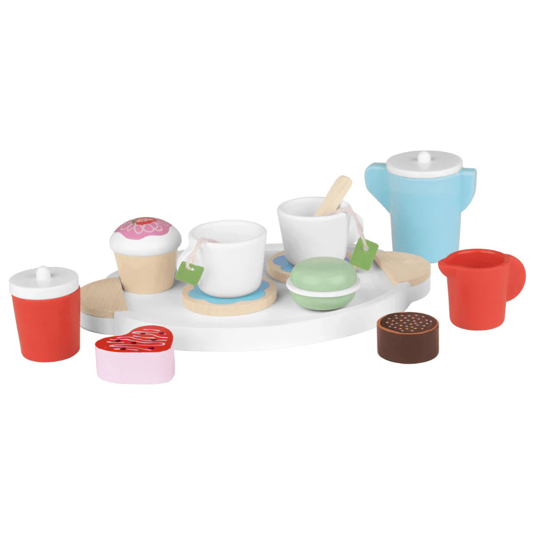 Playtive Wooden Tea service 17 Pieces