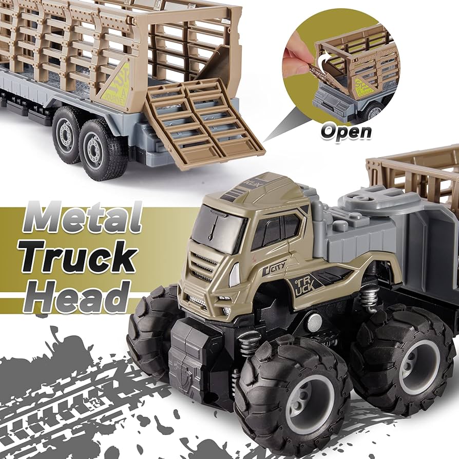 Kimonca Children Dinosaur Carrier Truck