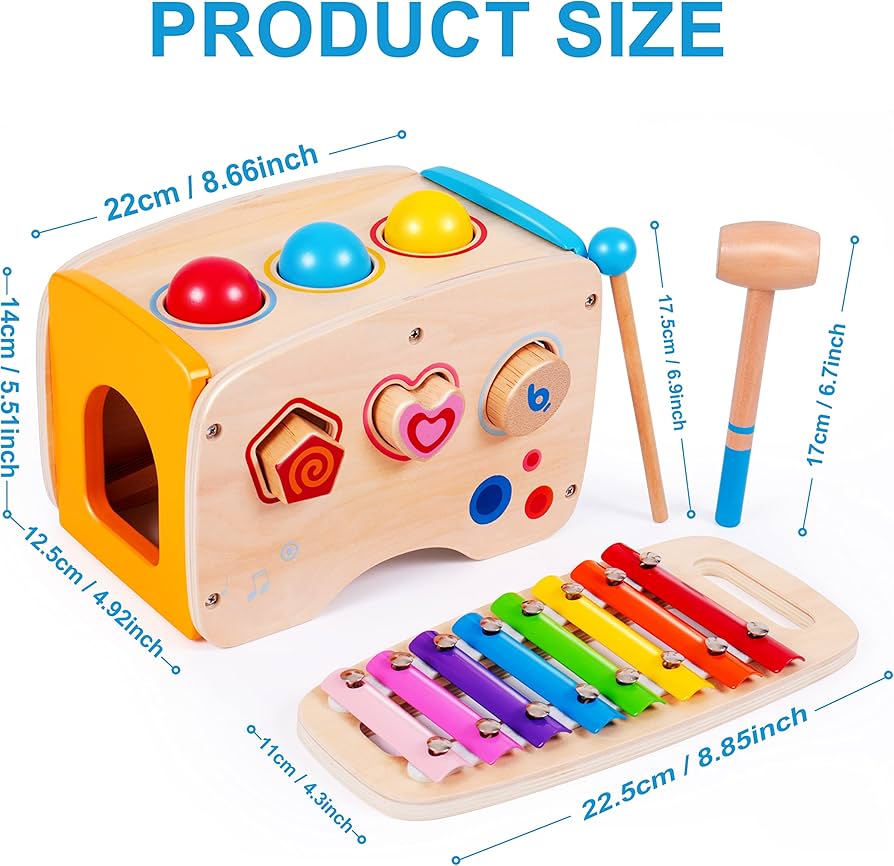 Rolimate Hammering Pounding Toys Wooden