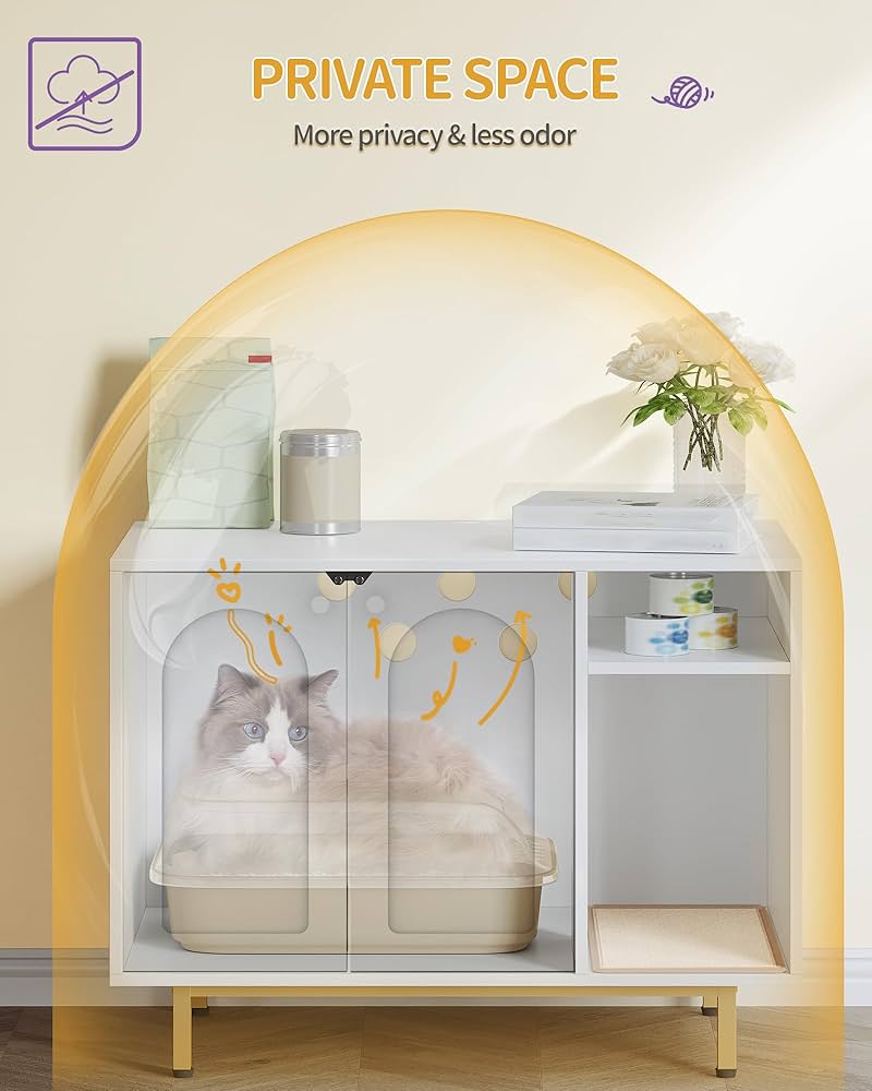 Cat litter box enclosure 80x50x60