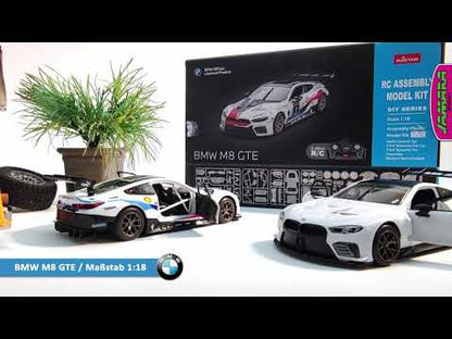 Official Licensed BMW M8 GTE 1:18 white Kit by BMW germany